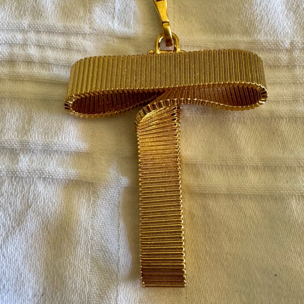 Clare V - Necklace Charm - Letter T